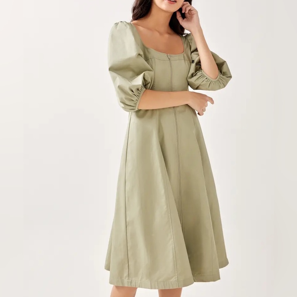 Love Bonito Amerie Tailored Bodice Midi Dress - Picture 2 of 3
